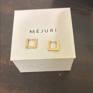Mejuri Gold Vermeil Small Block Earrings